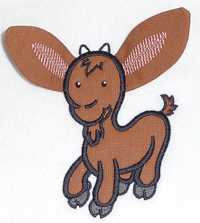 Embroidery Design: Goat applique<br> 3.64w X 4.65h