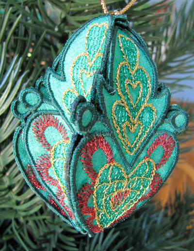 Embroidery Design: Christmas Ornament 2 small<br> 4.99w X 4.99h