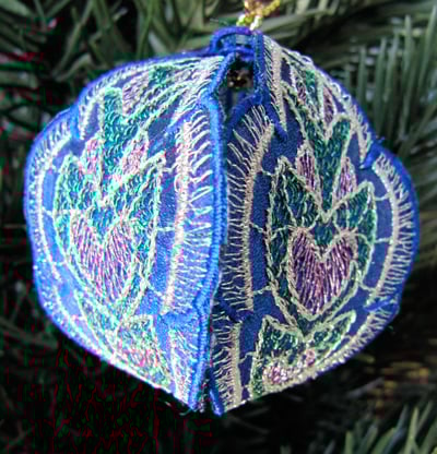 Embroidery Design: Christmas Ornament 3 small<br> 4.99w X 4.99h