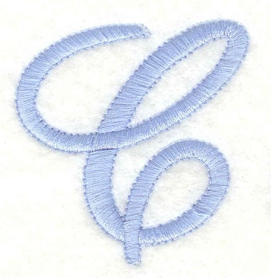 Embroidery Design: C upper case<br>2.05w X 2.14h