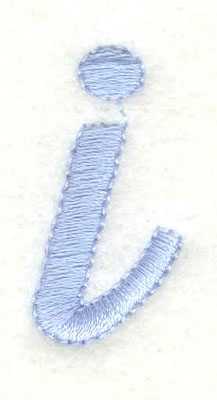 Embroidery Design: i lower case<br>0.65w X 1.26h