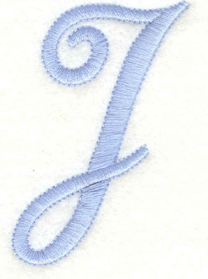 Embroidery Design: J upper case<br>2.01w X 2.90h