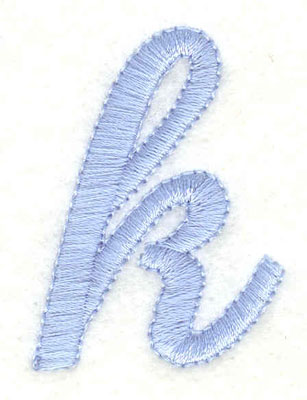 Embroidery Design: k lower case<br>1.24w X 1.65h