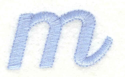 Embroidery Design: m lower case <br>1.80w X 0.95h
