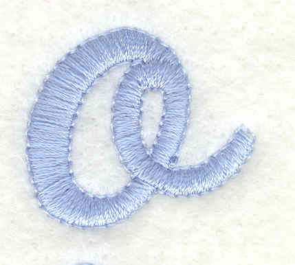 Embroidery Design: o lower case<br>1.11w X 0.97h