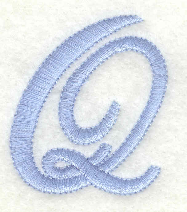 products-products-AIHS133 | Embroidery Legacy Embroidery Design: Q upper case<br>1.71w X 1.97h