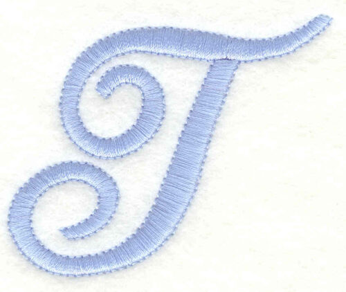 Embroidery Design: T upper case <br>2.76w X 2.02h