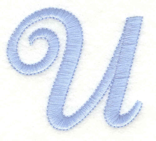Embroidery Design: U upper case <br>2.23w X 1.99h