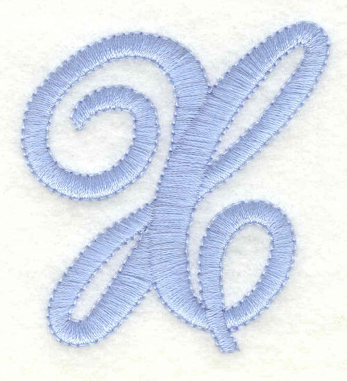Embroidery Design: X upper case<br>2.03w X 2.10h