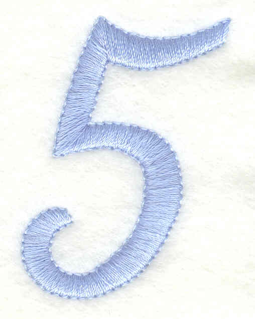 products-products-AIHS157 | Embroidery Legacy Embroidery Design: Number 5<br>1.37w X 1.92h