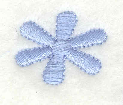 Embroidery Design: Asterik<br>1.04w X 0.80