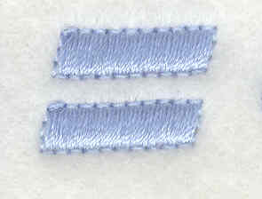 Embroidery Design: Equal sign<br>0.69w X 0.45h