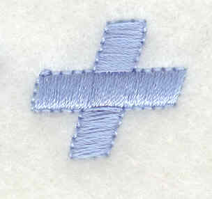 Embroidery Design: Plus sign<br>0.75w X 0.65h