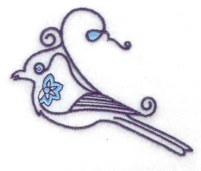 Embroidery Design: Bird F<br> 3.52w X 2.82h