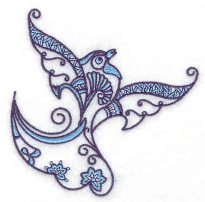 Embroidery Design: Bird L<br> 3.85w X 3.85h