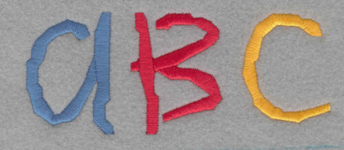 Embroidery Design: abc Large<br>1.89h X 4.71w