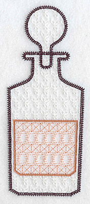 Embroidery Design: Decanter large<br> 7.00w X 2.86h
