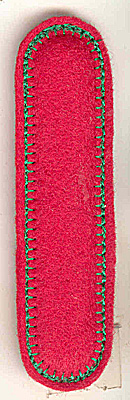Embroidery Design: Puffy felt alphabet I large<br> 1.14w X 4.93h