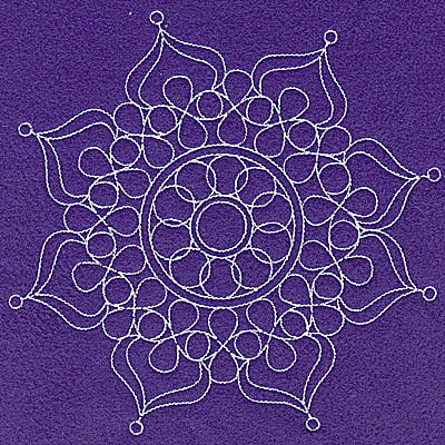 Embroidery Design: Rangoli design I large<br> 6.94w X 6.79h