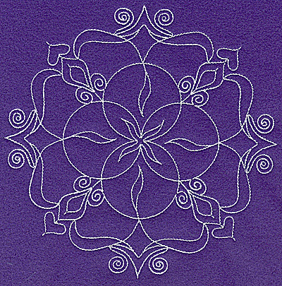 Embroidery Design: Rangoli design L large<br> 6.95w X 6.93h