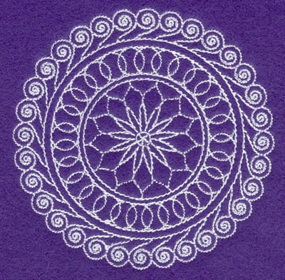 Embroidery Design: Rangoli design M <br> 3.97w X 3.86h