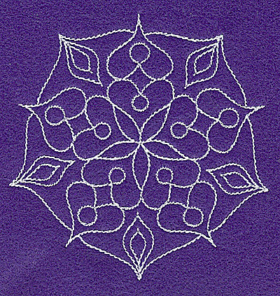Embroidery Design: Rangoli design P<br> 3.74w X 3.86h