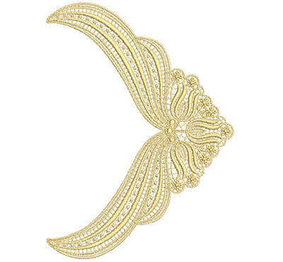 Embroidery Design: Lace from the Vault 2 Design 10<br> 9.90w X 7.24h