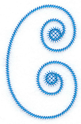Embroidery Design: C large<br> 2.24w X 3.61h