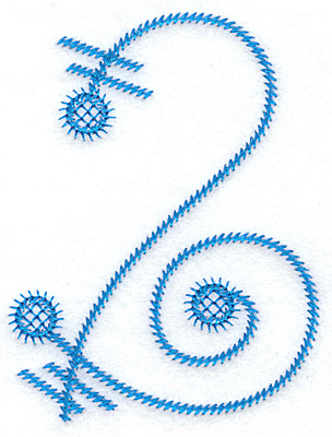 Embroidery Design: 2 large<br> 2.78w X 3.63h