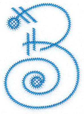 Embroidery Design: 3 large<br> 2.58w X 3.61h