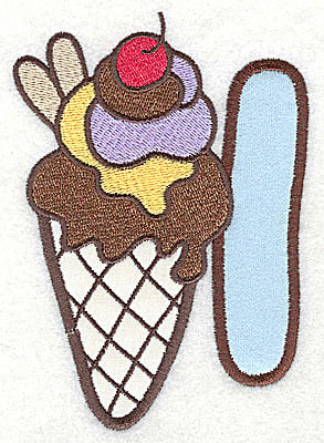 products-products-AISWTA2I | Embroidery Legacy Embroidery Design: I icecream cone large double applique<br> 3.53w X 4.97h
