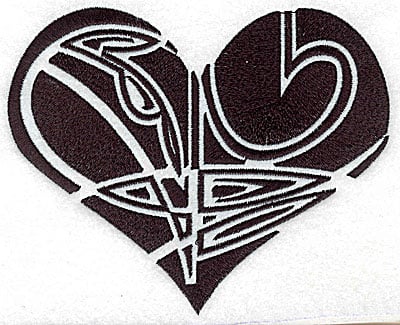 products-products-AITM107L | Embroidery Legacy Embroidery Design: Tribal Motif Heart large<br> 6.14w X 4.96h