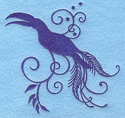 Embroidery Design: Bird H<br> 3.87w X 3.81h
