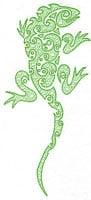 Embroidery Design: Iguana <br>4.16w X 8.97h