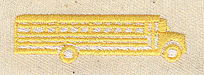 Embroidery Design: School Bus<br> 1.94w X 0.56h