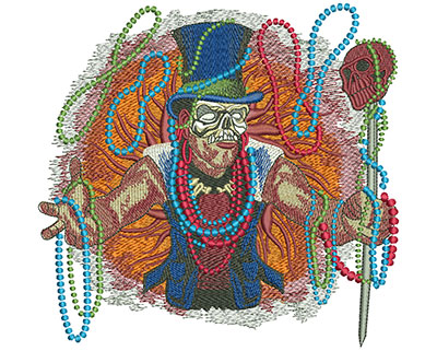Embroidery Design: Mardi Gras Baron Lg<br> 6.30w X 6.01h