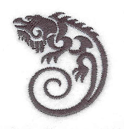 Embroidery Design: Iguana<br> 1.69w X 1.91h