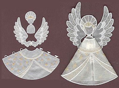 Embroidery Design: Angel 1 small<br>5.91w X 3.30h