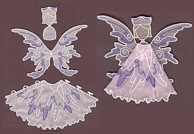 Embroidery Design: Angel 6 small<br> 6.21w X 3.55h