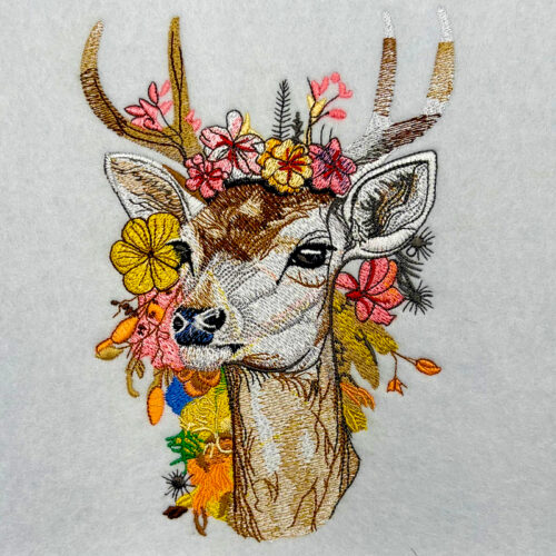 EL Deer 4 embroidery design