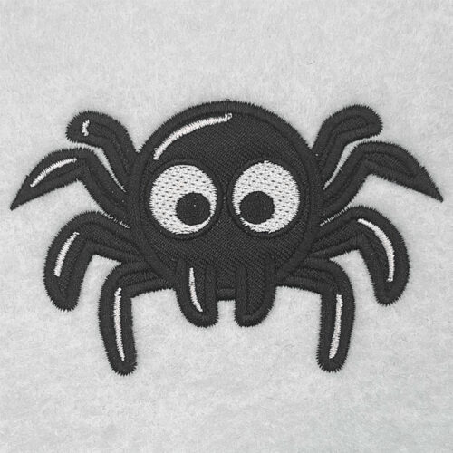 Applique spider embroidery design