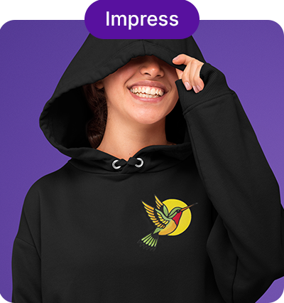 Impress - Finished embroidery on sweater
