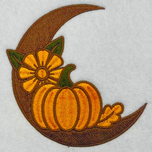 Fall Moon embroidery design