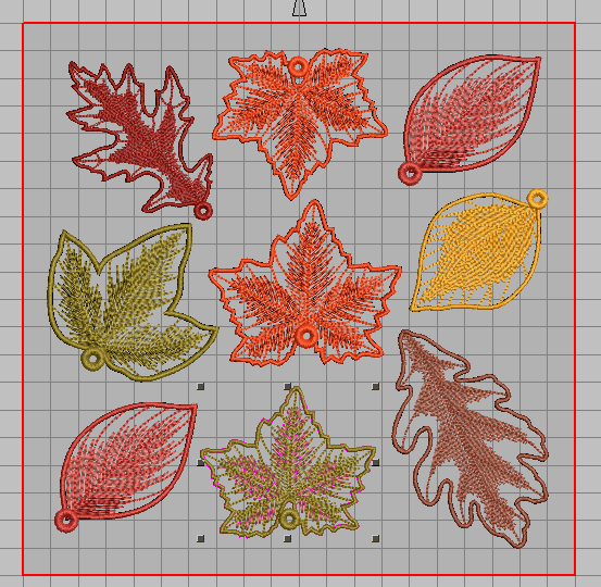 embroidery autumn jewelry
