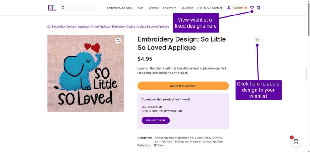 Design Club Wishlist How to use the wishlist feature