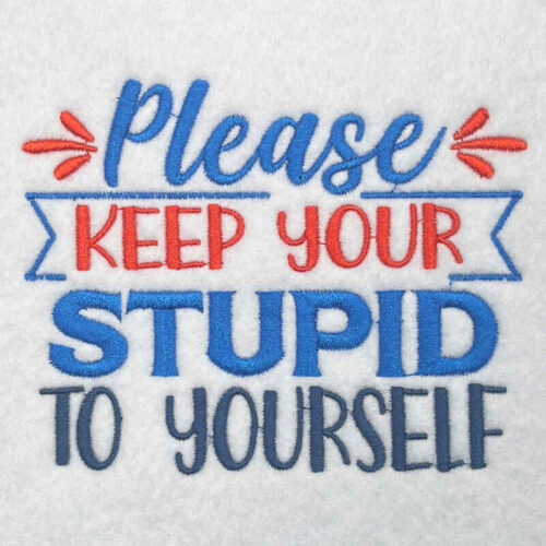 Please keep your embroidery design