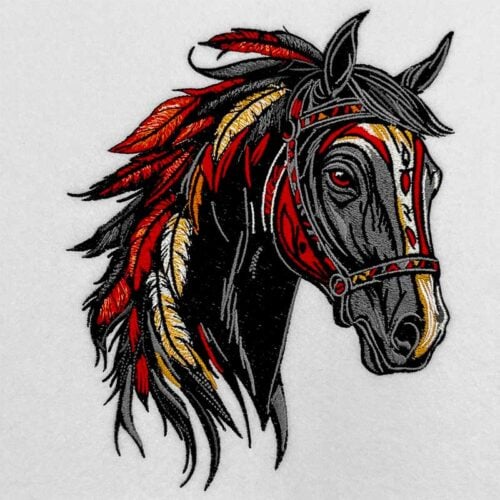 free spirit horse 2 embroidery design