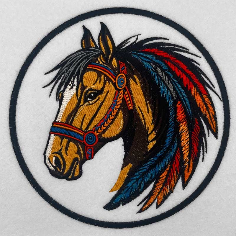 free spirit horse 3 embroidery design