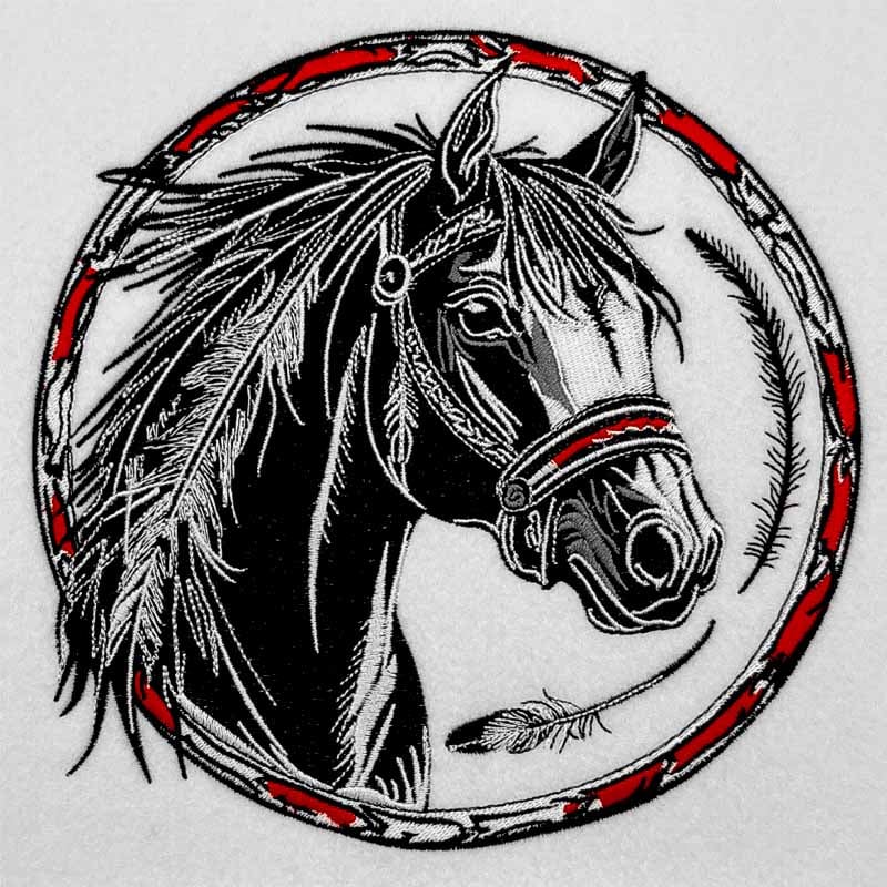 free spirit horse 4 embroidery design