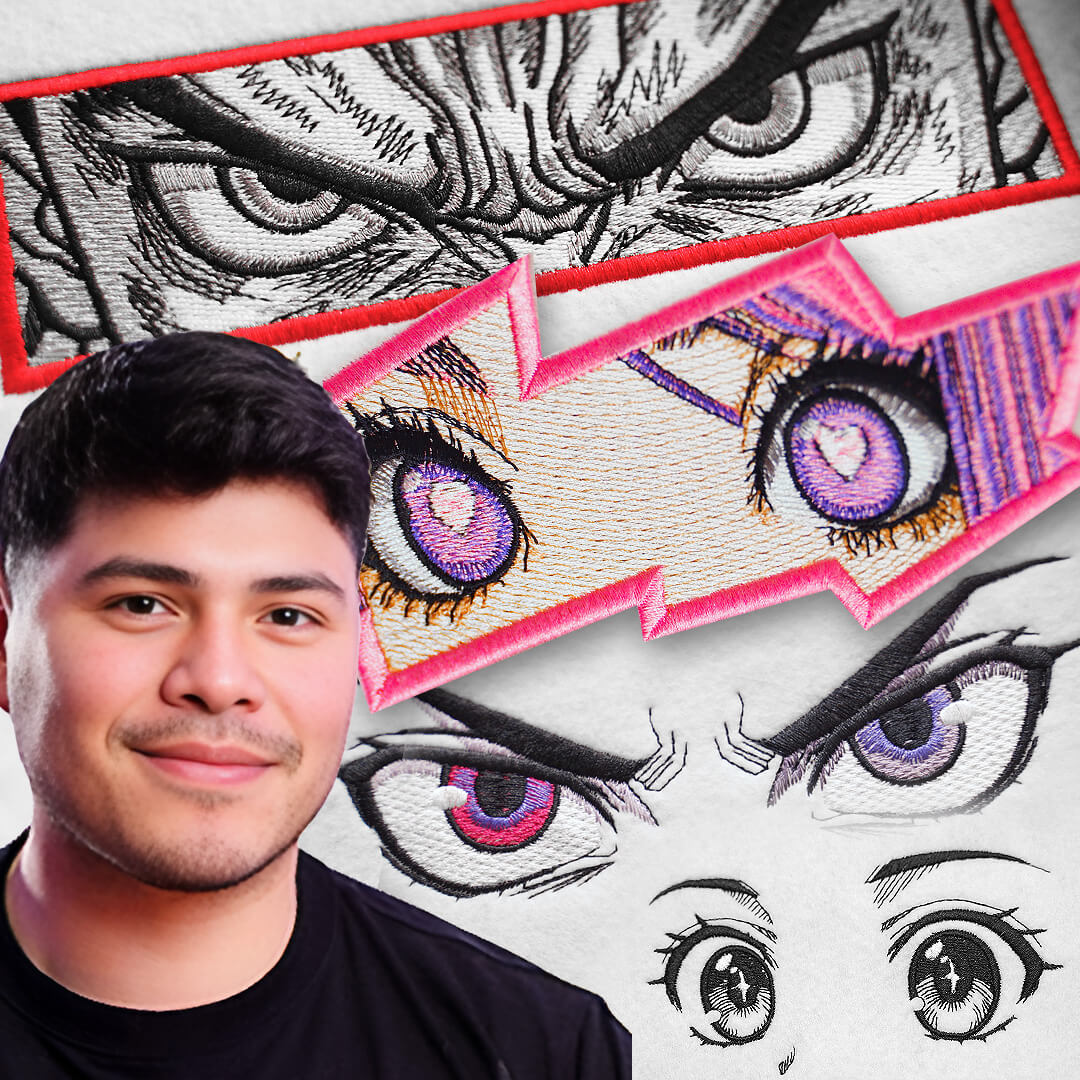 How to Digitize Anime Embroidery Eyes